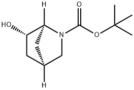 (1S,4R,6S)-TERT-BUTYL 6-HYDROXY-2-AZABICYCLO[2.2.1]HEPTANE-2-CARBOXYLATE 구조식 이미지