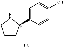 (R)-4-(PYRROLIDIN-2-YL)PHENOL HCL Structure