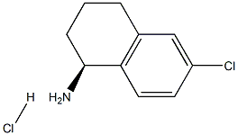 (S)-6-CHLORO-1,2,3,4-TETRAHYDRONAPHTHALEN-1-AMINE HCL Structure
