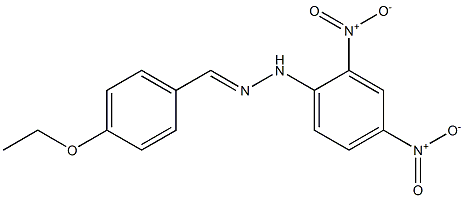 1-(2,4-dinitrophenyl)-2-(4-ethoxybenzylidene)hydrazine 구조식 이미지