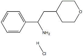 1-Phenyl-2-(tetrahydro-2H-pyran-4-yl)ethanamine hydrochloride 구조식 이미지