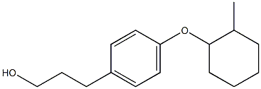 3-(4-(2-METHYLCYCLOHEXYLOXY)PHENYL)PROPAN-1-OL 구조식 이미지