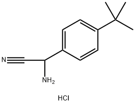 2-amino-2-(4-tert-butylphenyl)acetonitrile 구조식 이미지