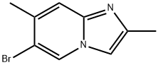 6-bromo-2,7-dimethylimidazo[1,2-a]pyridine 구조식 이미지