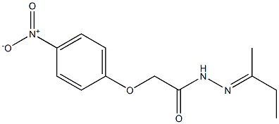 N'-(1-methylpropylidene)-2-(4-nitrophenoxy)acetohydrazide 구조식 이미지