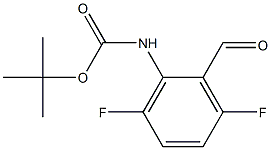 TERT-BUTYL (3,6-DIFLUORO-2-FORMYLPHENYL)CARBAMATE Structure