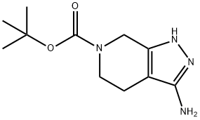 tert-butyl 3-amino-2H,4H,5H,6H,7H-pyrazolo[3,4-c]pyridine-6-carboxylate 구조식 이미지