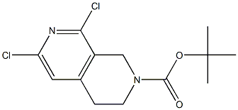 TERT-BUTYL 6,8-DICHLORO-3,4-DIHYDRO-2,7-NAPHTHYRIDINE-2(1H)-CARBOXYLATE 구조식 이미지