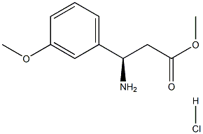 METHYL (3R)-3-AMINO-3-(3-METHOXYPHENYL)PROPANOATE HYDROCHLORIDE Structure
