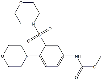 methyl (4-morpholino-3-(morpholinosulfonyl)phenyl)carbamate 구조식 이미지