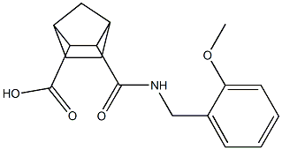 3-((2-methoxybenzyl)carbamoyl)bicyclo[2.2.1]heptane-2-carboxylic acid 구조식 이미지