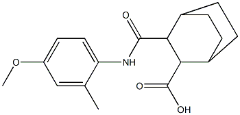 3-((4-methoxy-2-methylphenyl)carbamoyl)bicyclo[2.2.2]octane-2-carboxylic acid 구조식 이미지