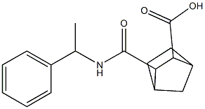 3-((1-phenylethyl)carbamoyl)bicyclo[2.2.1]heptane-2-carboxylic acid 구조식 이미지