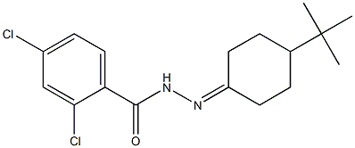 N'-(4-(tert-butyl)cyclohexylidene)-2,4-dichlorobenzohydrazide Structure