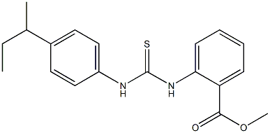 methyl 2-(3-(4-(sec-butyl)phenyl)thioureido)benzoate 구조식 이미지