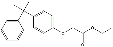 ethyl 2-(4-(2-phenylpropan-2-yl)phenoxy)acetate Structure