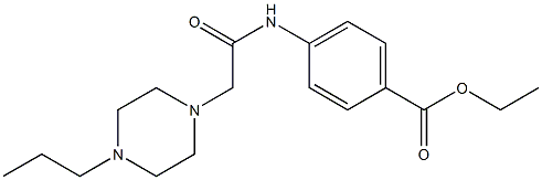 ethyl 4-(2-(4-propylpiperazin-1-yl)acetamido)benzoate 구조식 이미지