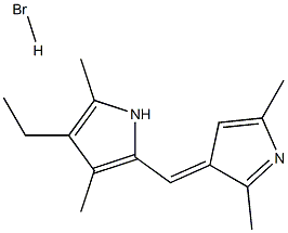 (E)-2-((2,5-dimethyl-3H-pyrrol-3-ylidene)methyl)-4-ethyl-3,5-dimethyl-1H-pyrrole hydrobromide 구조식 이미지