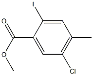 5-Chloro-2-iodo-4-methyl-benzoic acid methyl ester 구조식 이미지