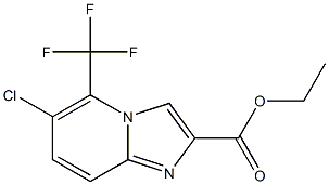 6-Chloro-5-trifluoromethyl-imidazo[1,2-a]pyridine-2-carboxylic acid ethyl ester Structure
