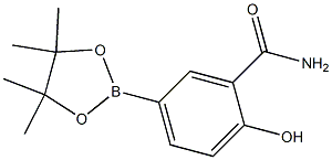 2-hydroxy-5-(4,4,5,5-tetramethyl-1,3,2-dioxaborolan-2-yl)benzamide Structure