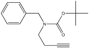 tert-butyl benzyl(but-3-ynyl)carbamate 구조식 이미지