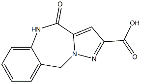 10-Oxo-9,10-dihydro-4H-3,3a,9-triaza-benzo[f]azulene-2-carboxylic acid Structure