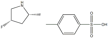 (2R,4S)-4-Fluoro-2-methylpyrrolidine p-toluenesulfonate Structure