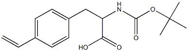 2-([(TERT-BUTOXY)CARBONYL]AMINO)-3-(4-ETHENYLPHENYL)PROPANOIC ACID Structure