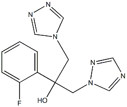 2-(2-fluorophenyl)-1-(1H-1,2,4-triazol-1-yl)-3-(4H-1,2,4-triazol-4-yl)propan-2-ol Structure