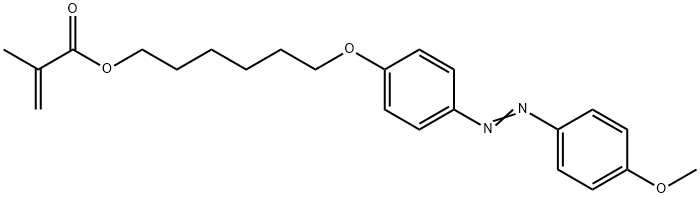 6-(4-((4-methoxyphenyl)diazenyl)phenoxy)hexyl methacrylate Structure