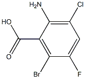 2-Amino-3-Chloro-5-Fluoro-6-BroMobenzoic acid 구조식 이미지