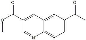 methyl 6-acetylquinoline-3-carboxylate 구조식 이미지