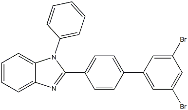 2-(3',5'-dibromo-[1,1'-biphenyl]-4-yl)-1-phenyl-1H-benzo[d]imidazole Structure