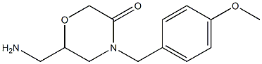 6-(aminomethyl)-4-(4-methoxybenzyl)morpholin-3-one Structure