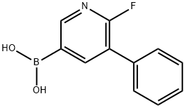 2-Fluoro-3-phenylpyridine-5-boronic acid Structure