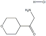 2-Amino-1-(tetrahydro-2H-pyran-4-yl)ethanone hydrochloride 구조식 이미지