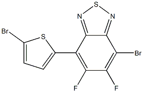 4-bromo-7-(5-bromothiophen-2-yl)-5,6-difluorobenzo[c][1,2,5]thiadiazole Structure