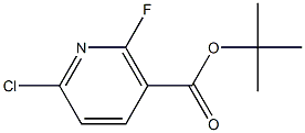 tert-Butyl 6-chloro-2-fluoronicotinate 구조식 이미지