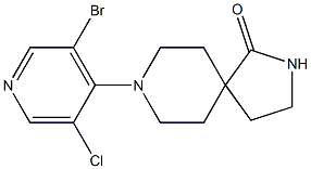 8-(3-bromo-5-chloropyridin-4-yl)-2,8-diazaspiro[4.5]decan-1-one Structure