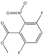 methyl 3,6-difluoro-2-nitrobenzoate 구조식 이미지
