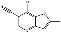 7-Chloro-2-methylthieno[3,2-b]pyridine-6-carbonitrile Structure