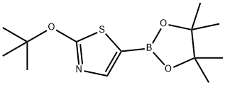 2-(tert-Butoxy)thiazole-5-boronic acid pinacol ester 구조식 이미지