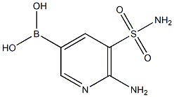 6-Amino-5-sulfamoylpyridine-3-boronic acid Structure