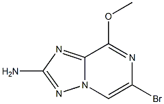 6-Bromo-8-methoxy-[1,2,4]triazolo[1,5-a]pyrazin-2-ylamine 구조식 이미지