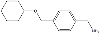 (4-((cyclohexyloxy)methyl)phenyl)methanamine Structure