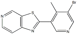 2-(5-bromo-4-methylpyridin-3-yl)thiazolo[5,4-c]pyridine 구조식 이미지