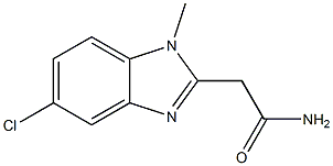 2-(5-chloro-1-methyl-1H-benzo[d]imidazol-2-yl)acetamide 구조식 이미지