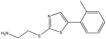 2-(5-o-tolylthiazol-2-ylthio)ethanamine 구조식 이미지