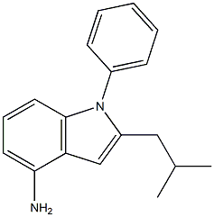 2-isobutyl-1-phenyl-1H-indol-4-amine 구조식 이미지